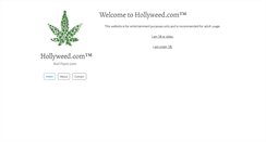 Desktop Screenshot of hollyweed.com